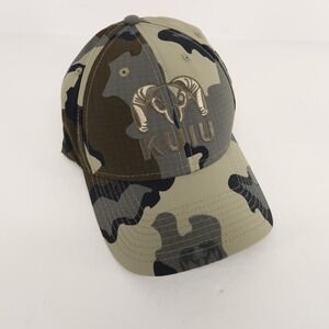 Kuiu Hat Cap Green Camo Hunting Nylon Adjustable Embroidered Logo Ripstop